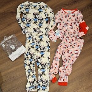 Hellow Kitty & Disney Minnie Pajama Sets 6x And 8